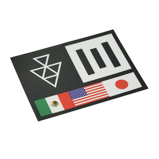 CXB + WCZ Flag Sticker